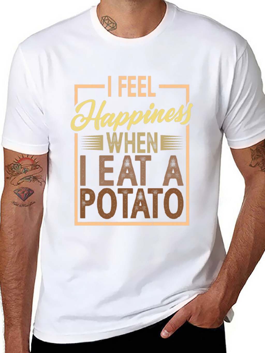 Potato Happiness T-Shirt - Funny Foodie Tee