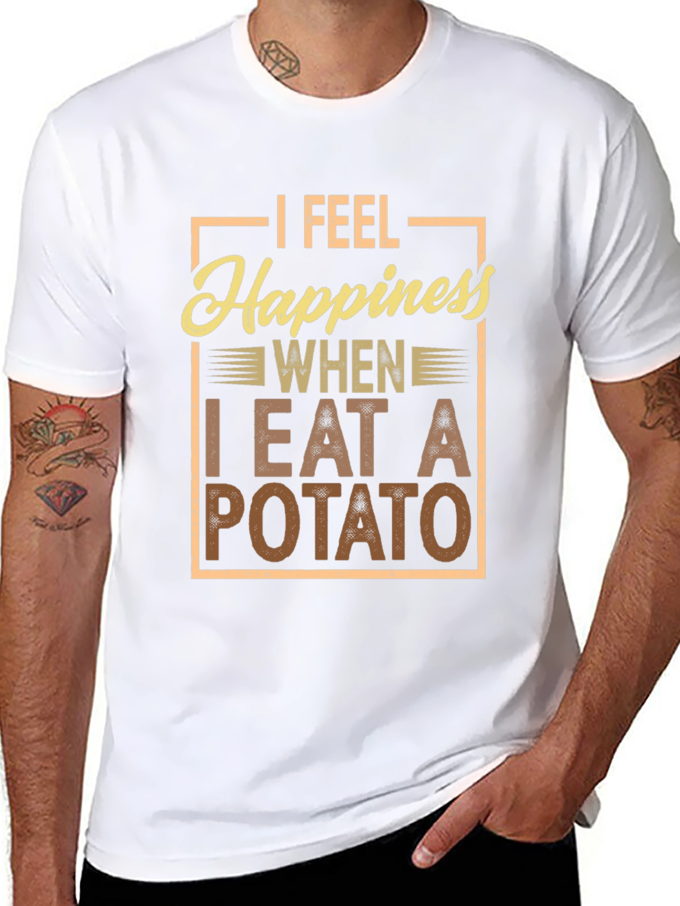 Potato Happiness T-Shirt - Funny Foodie Tee