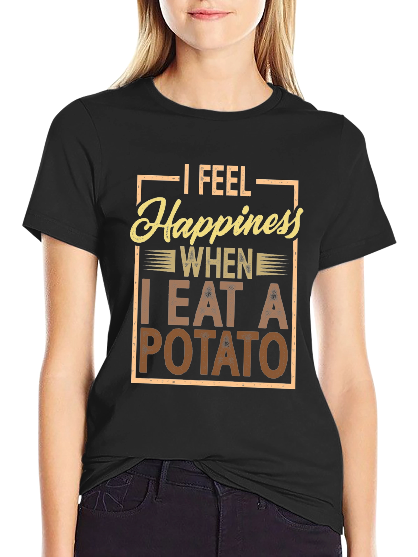 Potato Happiness T-Shirt - Funny Foodie Tee