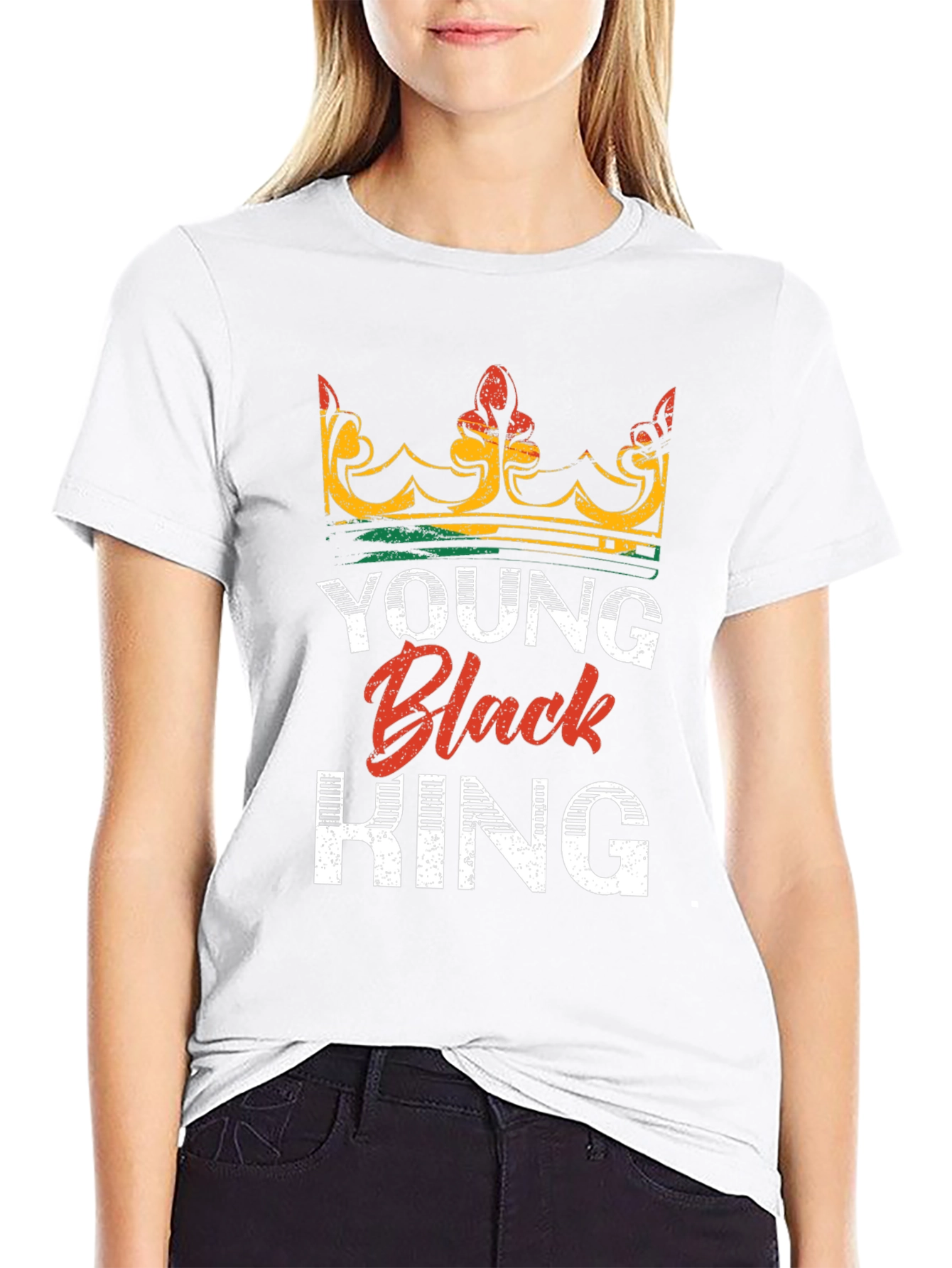Young Black King Graphic Tee