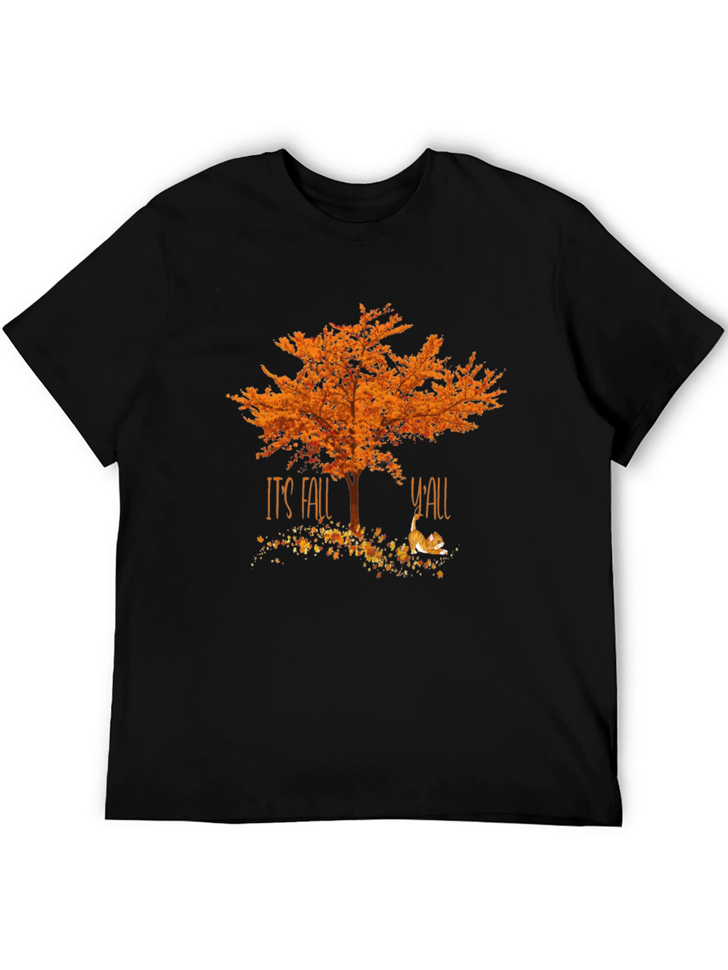 Its Fall Yall Tree Cat T-Shirt