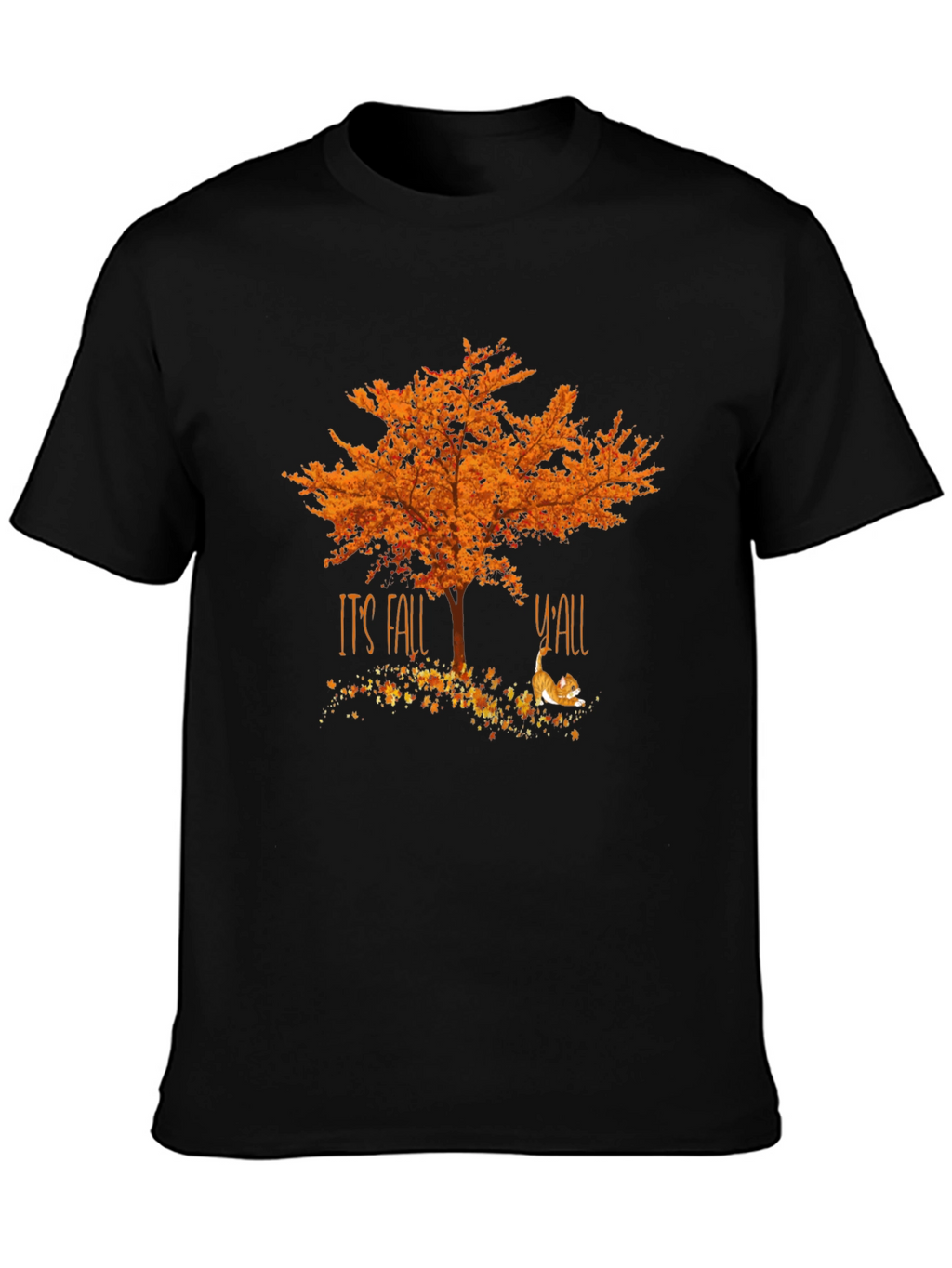 Its Fall Yall Tree Cat T-Shirt