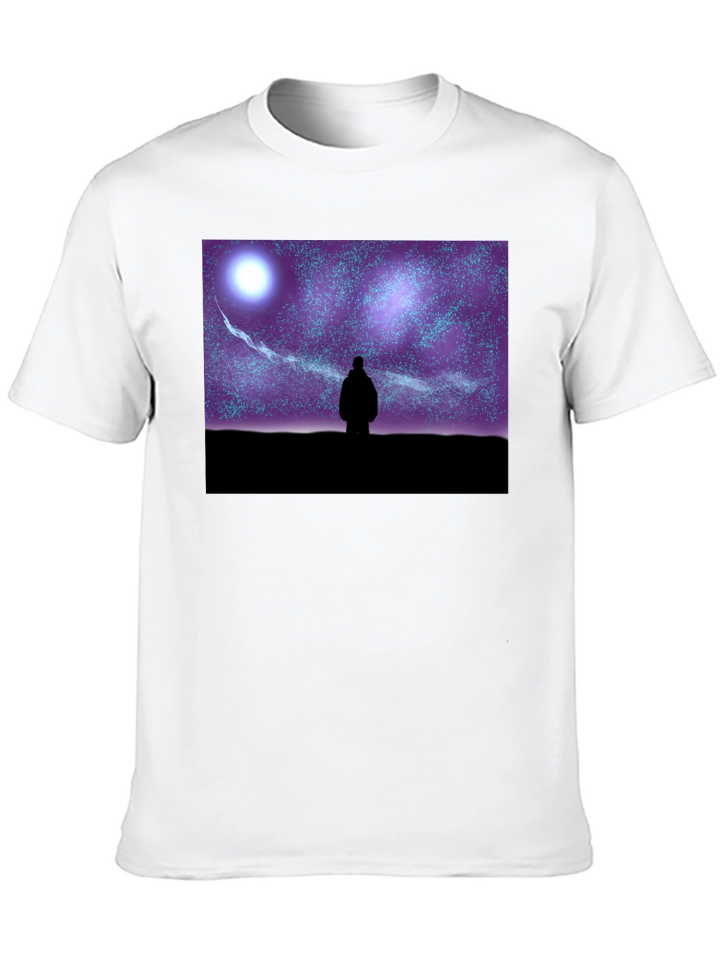 Starry Night Graphic Tee - Unisex Black T-Shirt
