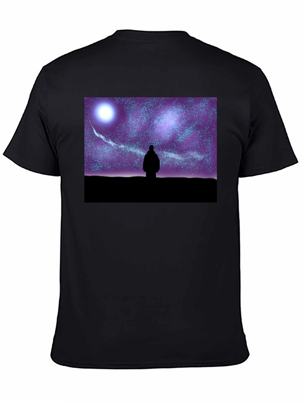 Starry Night Graphic Tee - Unisex Black T-Shirt