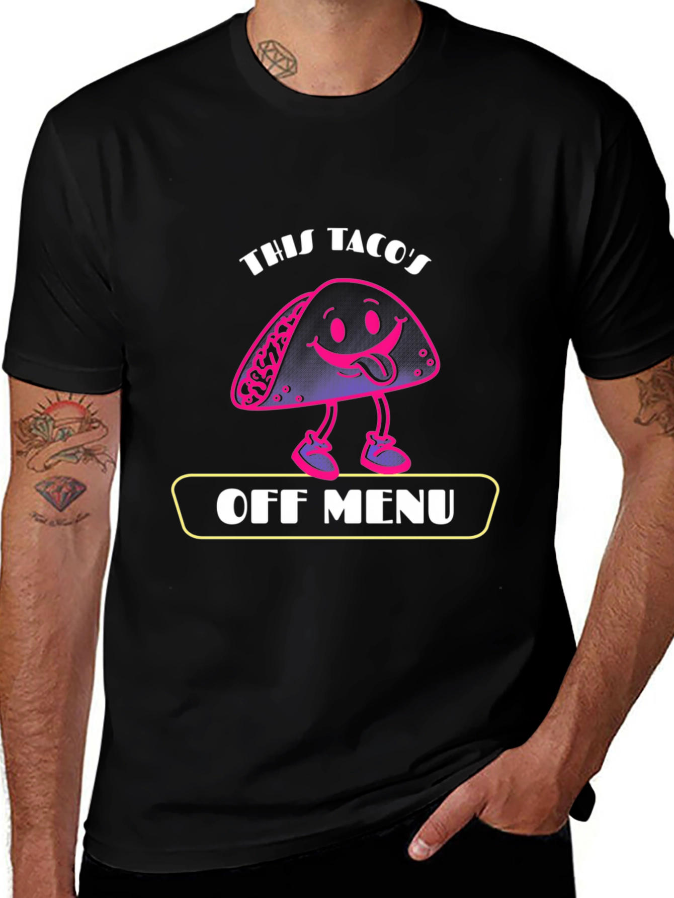Funny Taco Graphic Tee - Off Menu Humor T-Shirt