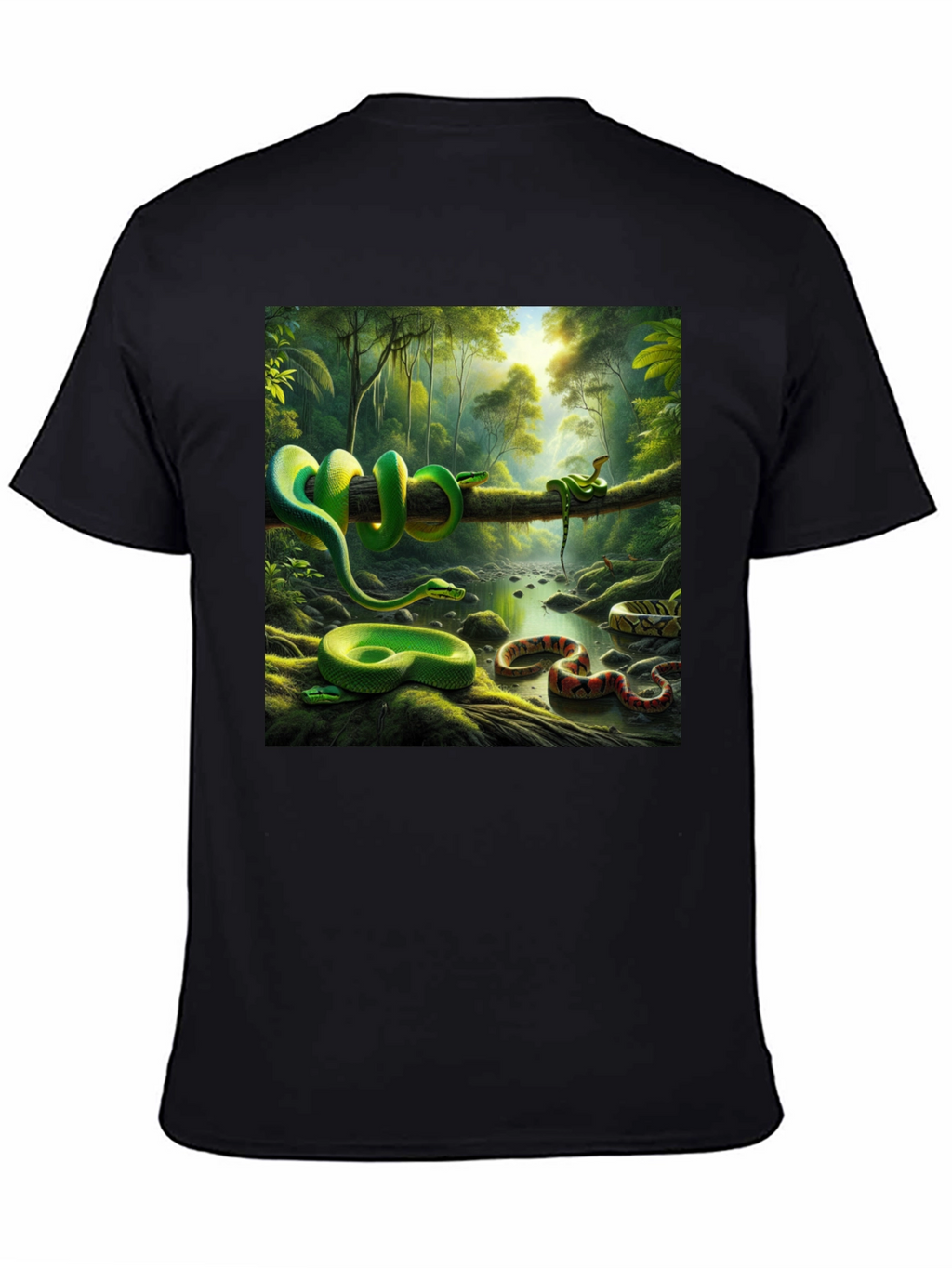 Exotic Snake Forest Graphic Tee