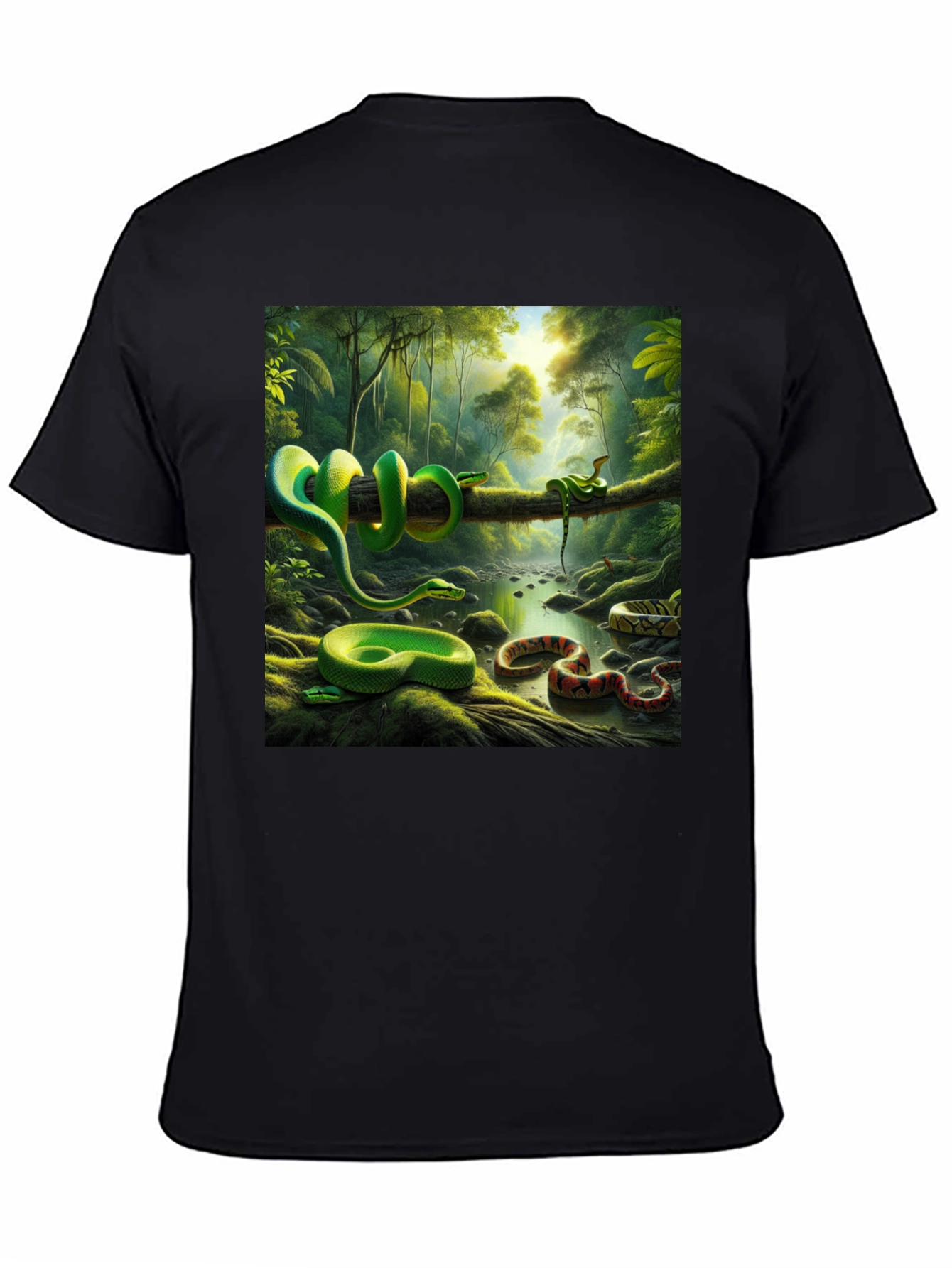 Exotic Snake Forest Graphic Tee