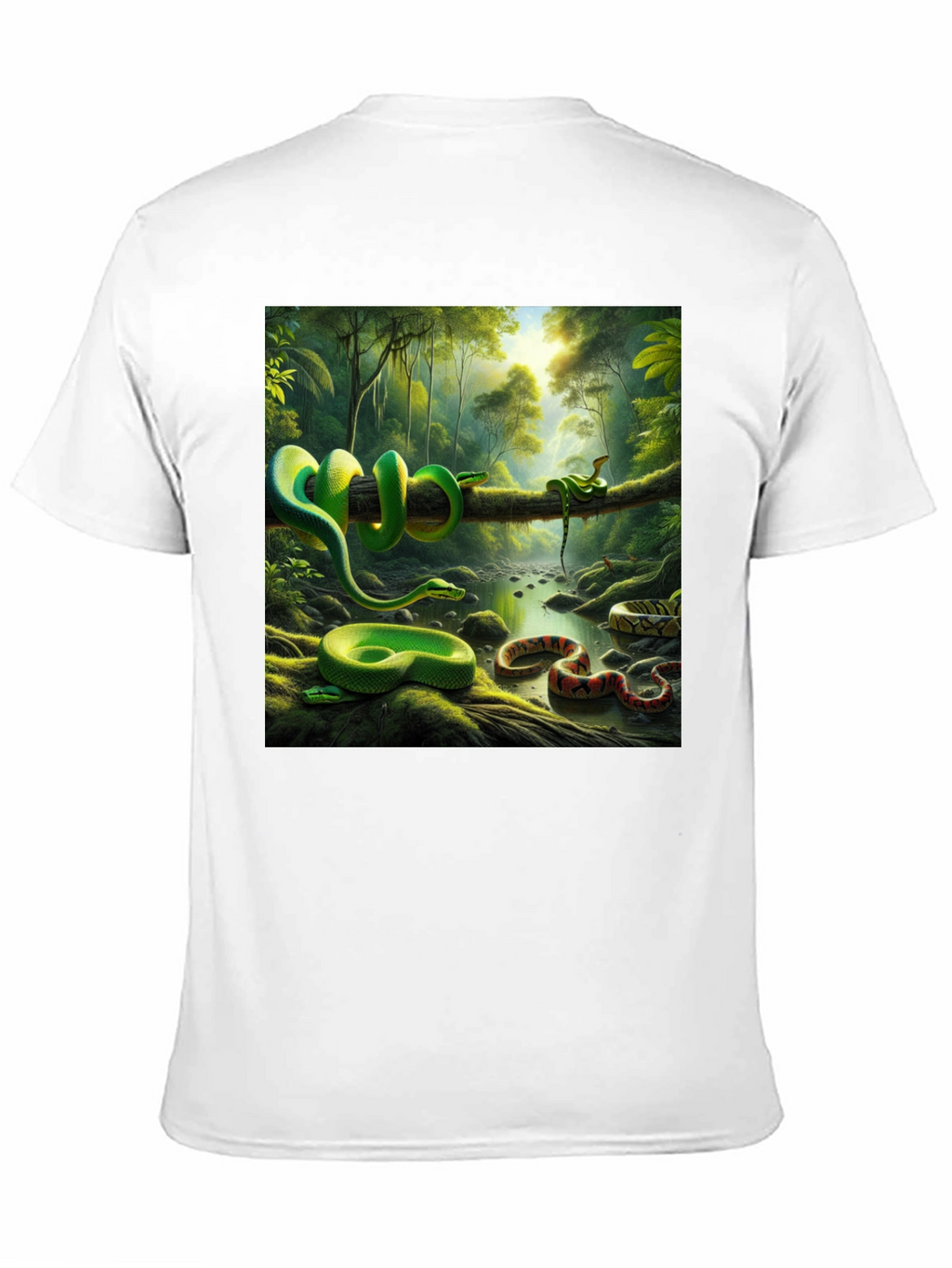 Exotic Snake Forest Graphic Tee