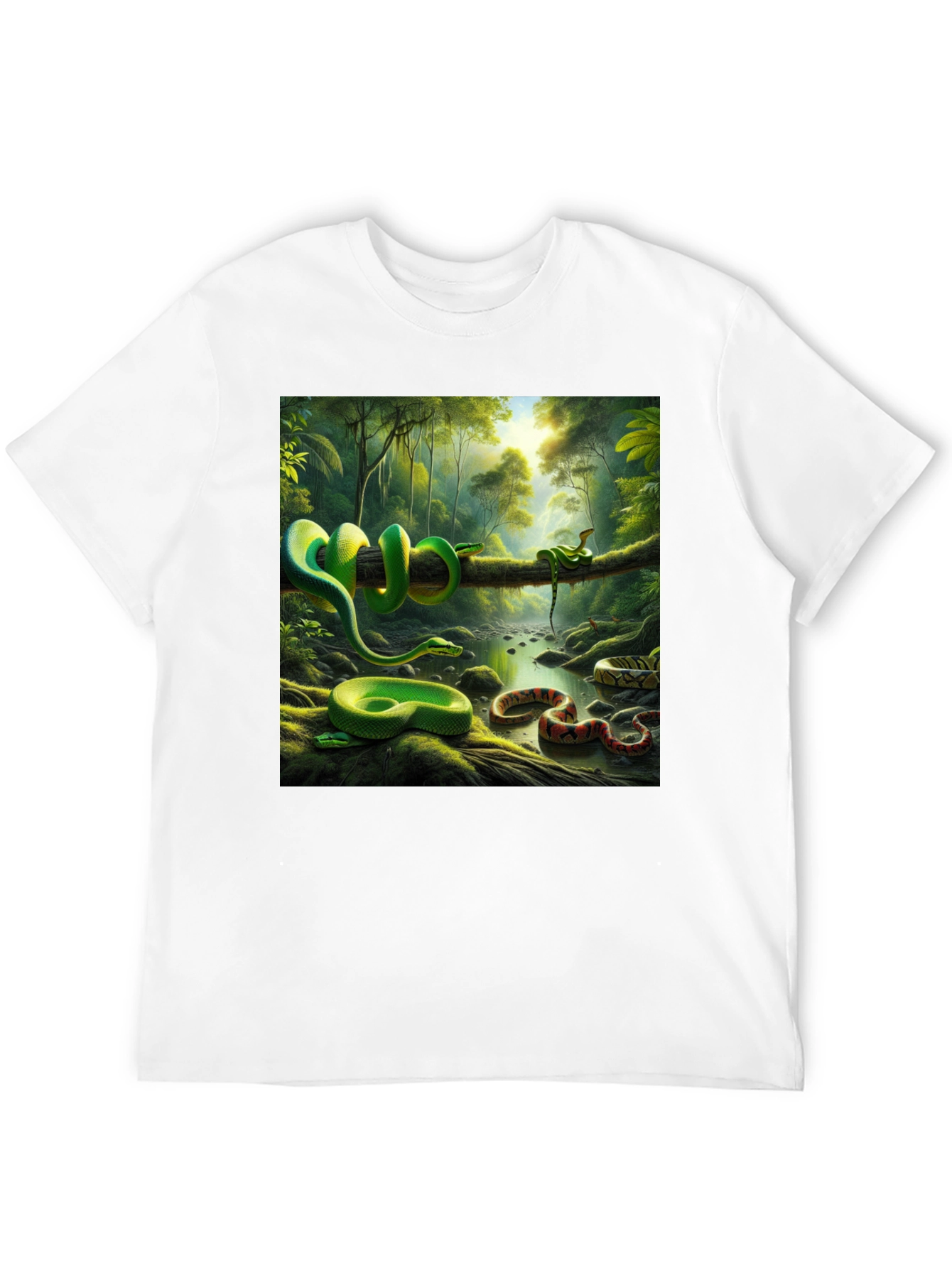 Exotic Snake Forest Graphic Tee