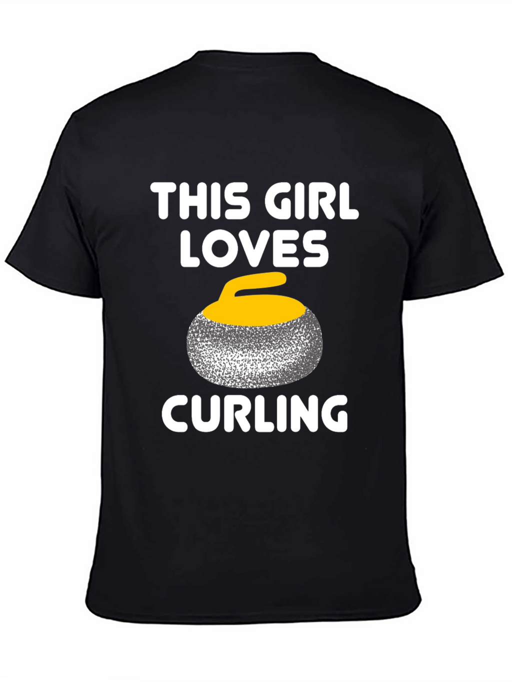 This Girl Loves Curling T-Shirt - Black