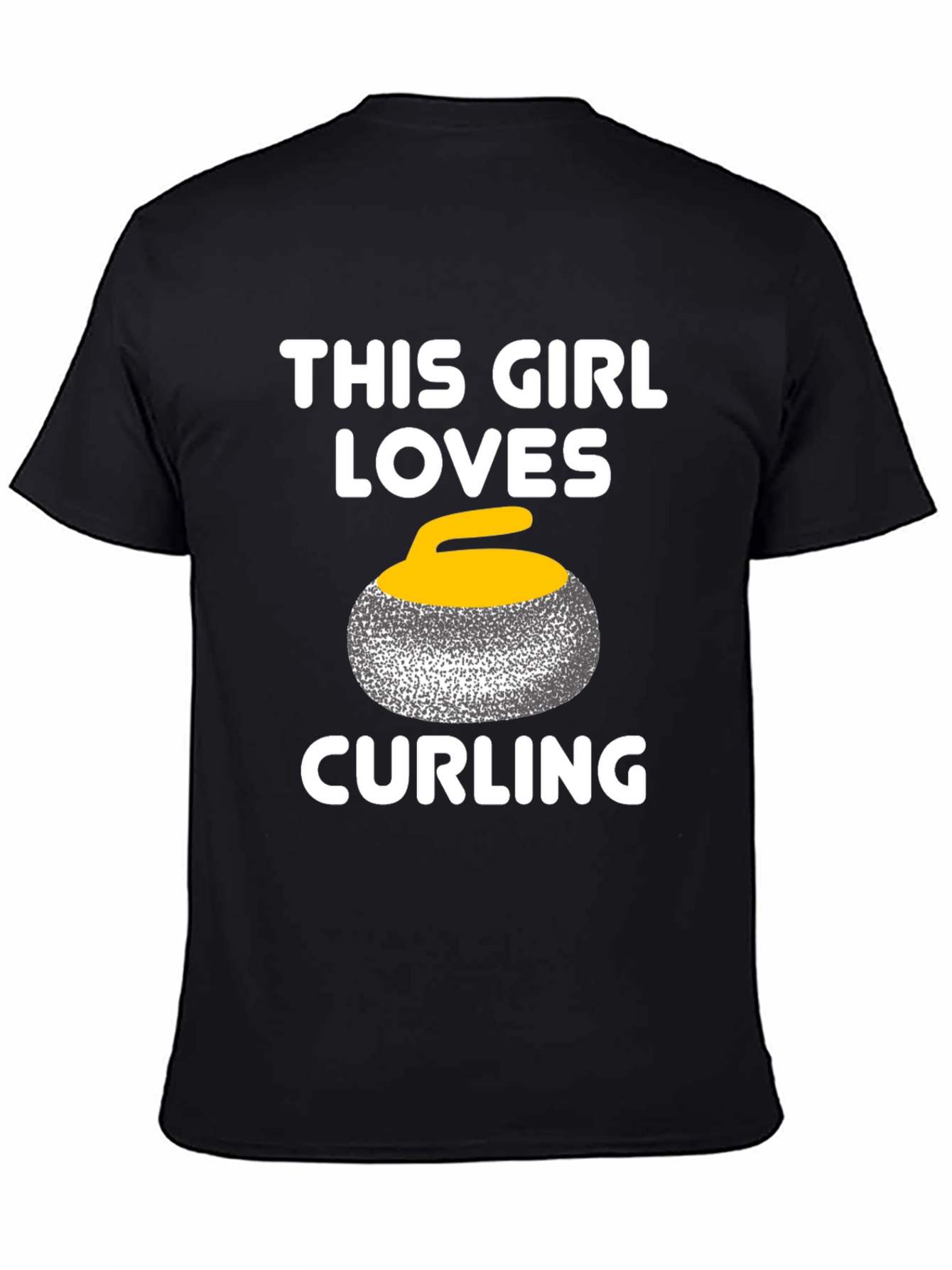 This Girl Loves Curling T-Shirt - Black