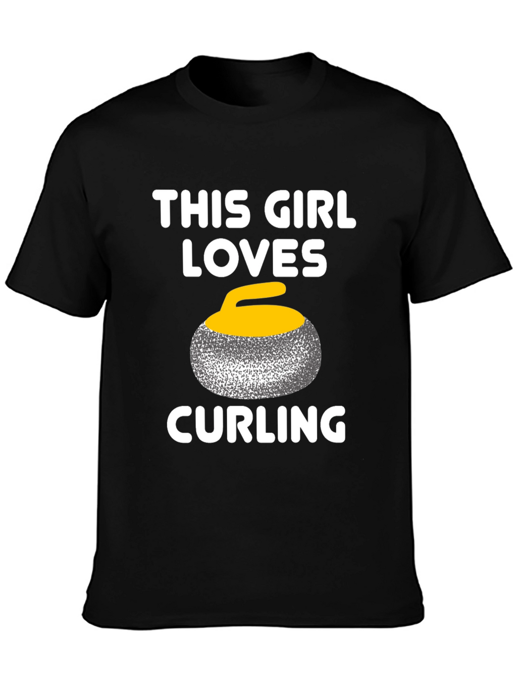 This Girl Loves Curling T-Shirt - Black