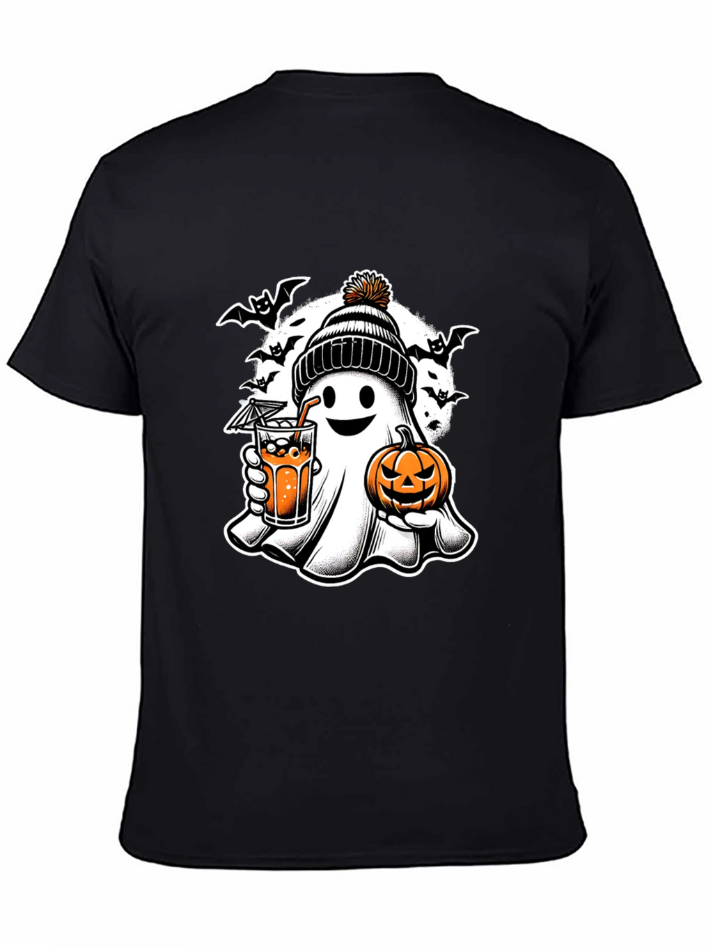 Halloween Ghost with Pumpkin T-Shirt