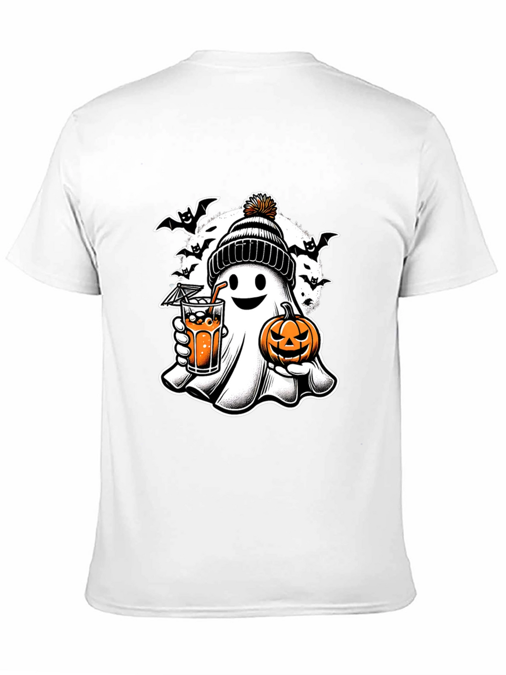 Halloween Ghost with Pumpkin T-Shirt