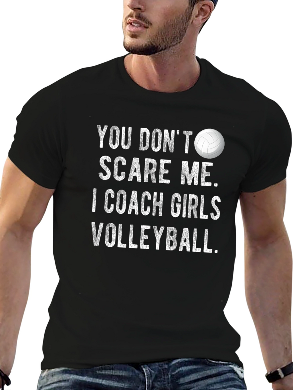 Volleyball Coach Graphic T-Shirt