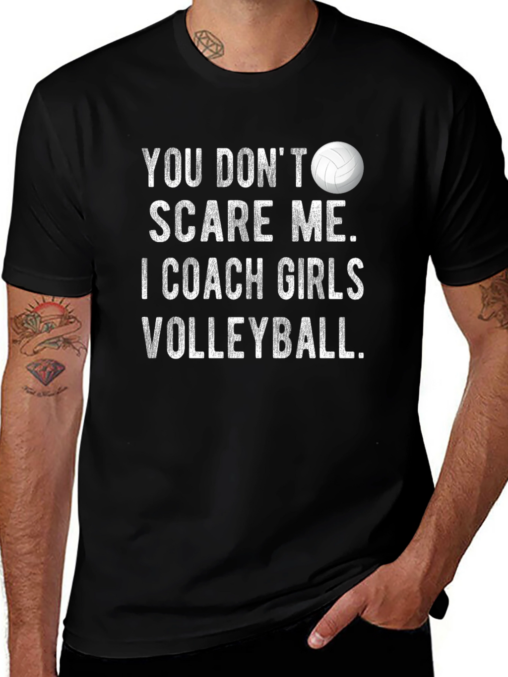 Volleyball Coach Graphic T-Shirt