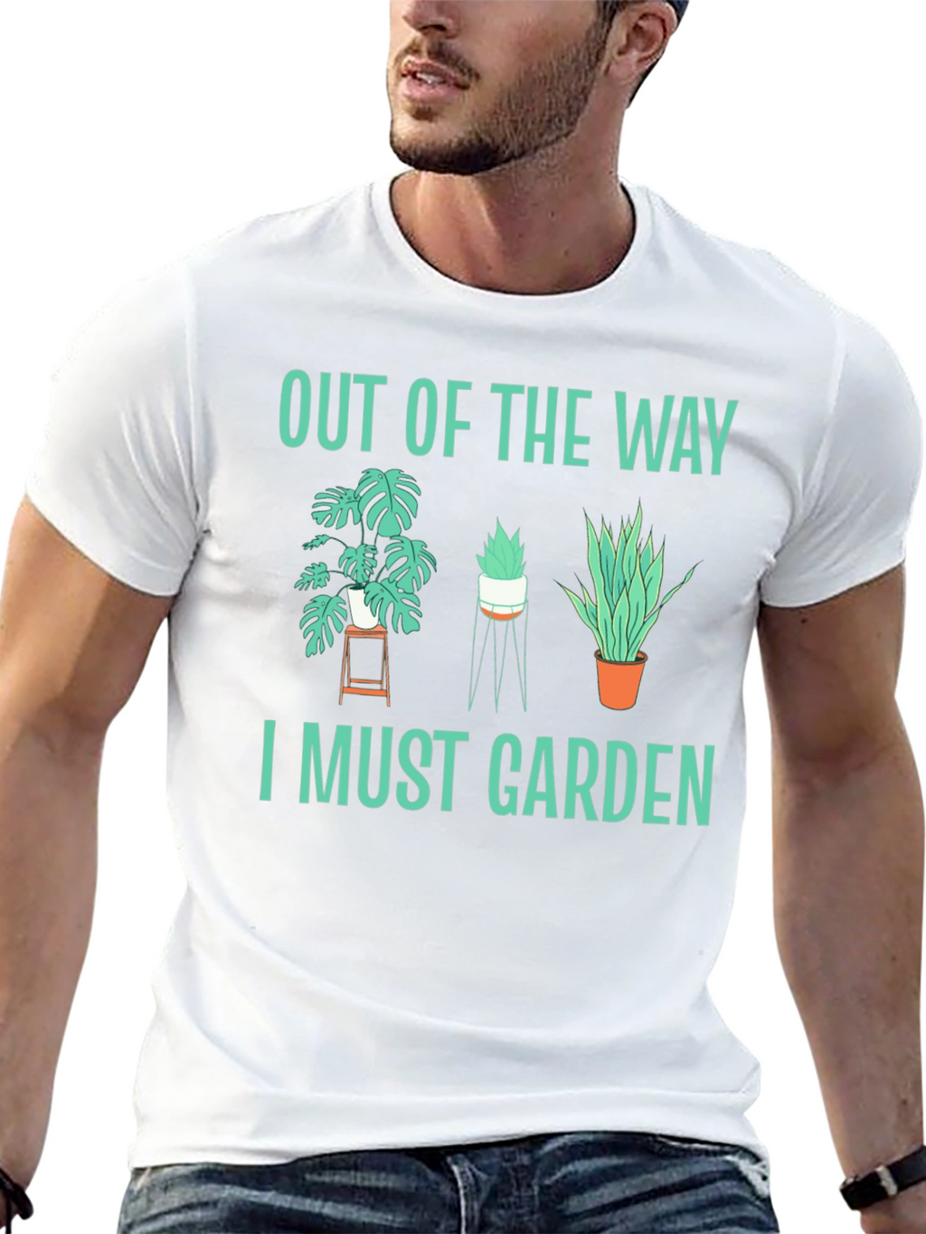 Out of the Way I Must Garden Black T-Shirt
