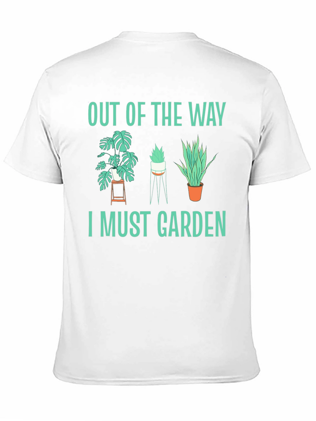 Out of the Way I Must Garden Black T-Shirt