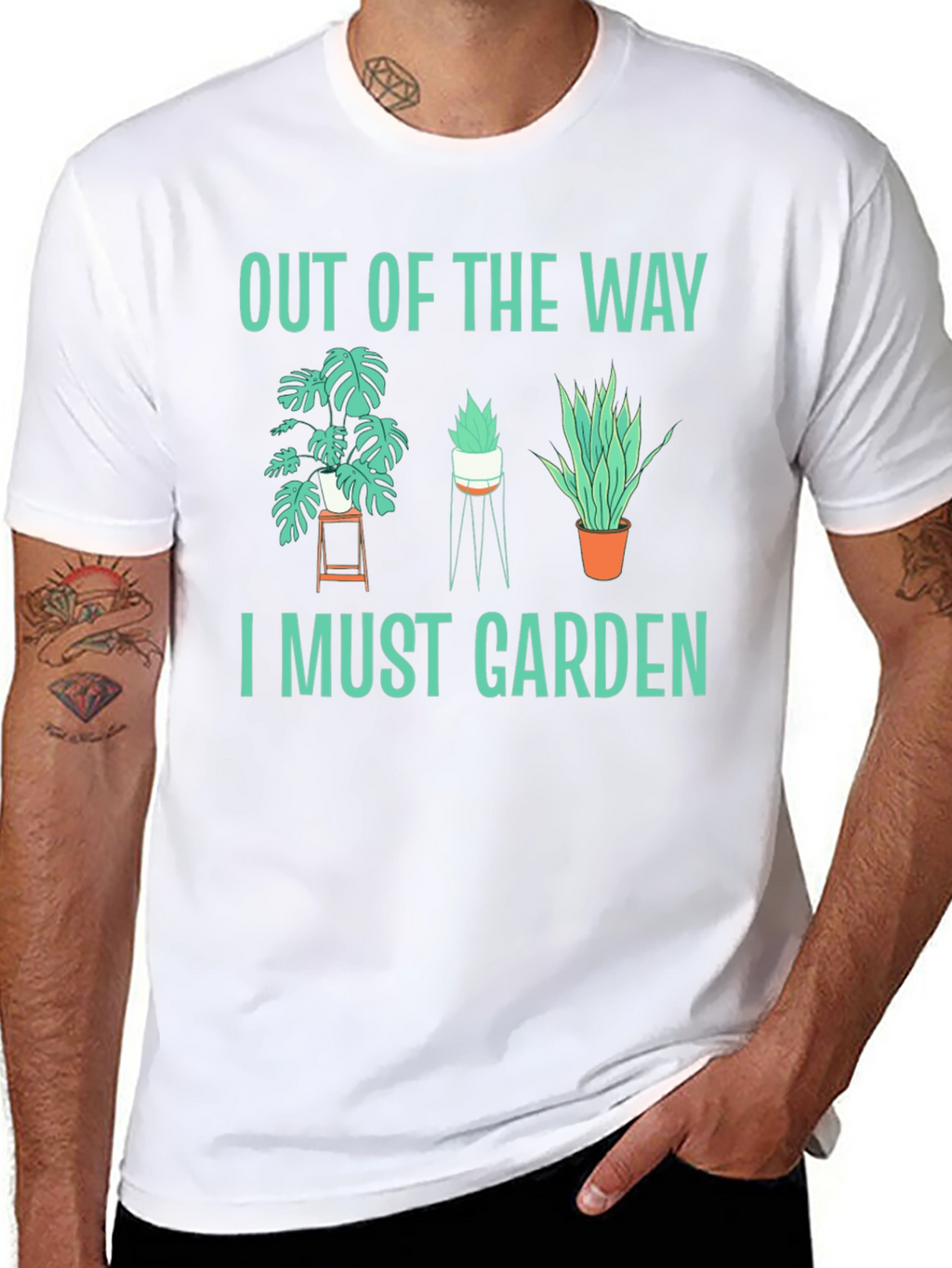 Out of the Way I Must Garden Black T-Shirt