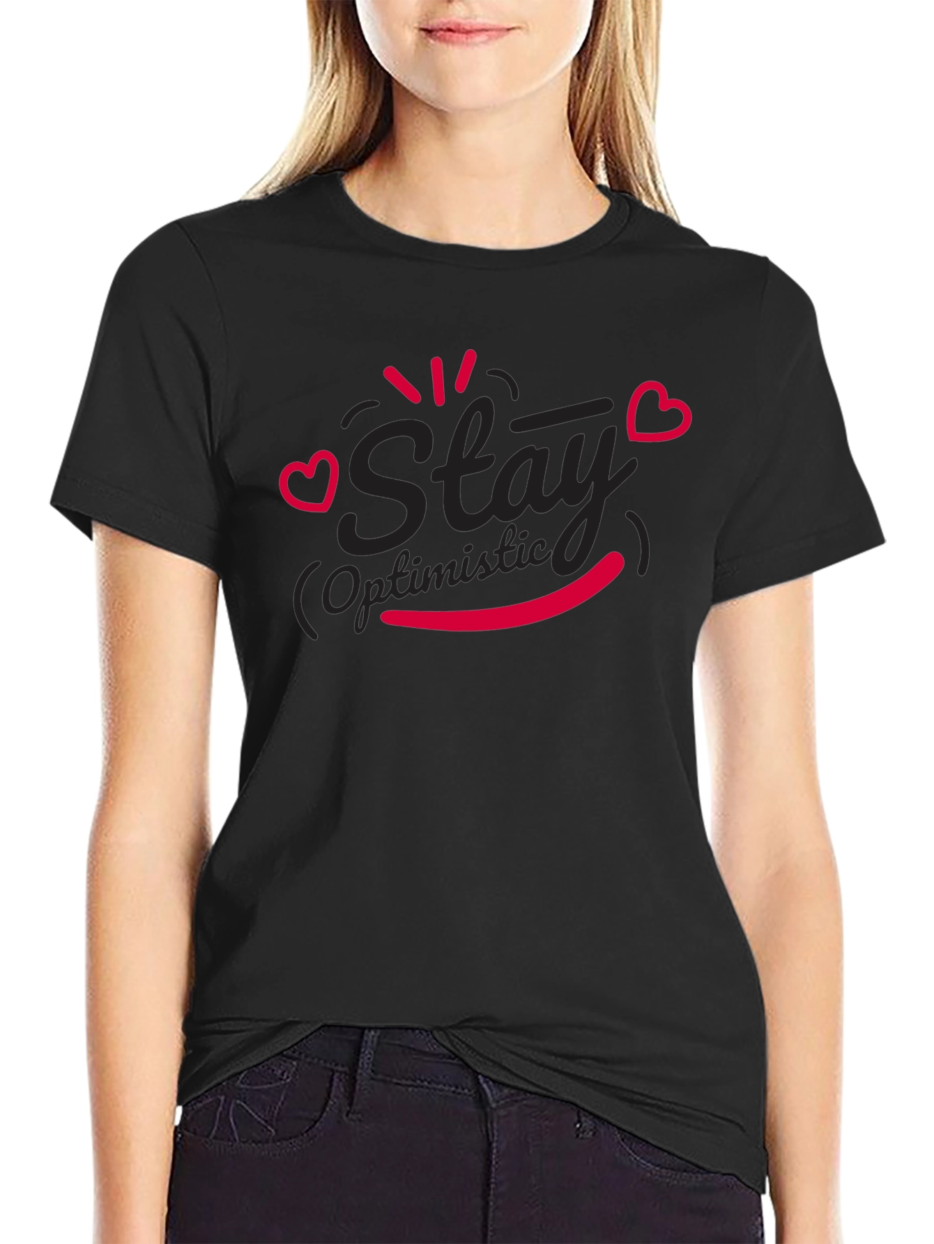 Slay Optimistic Black T-Shirt