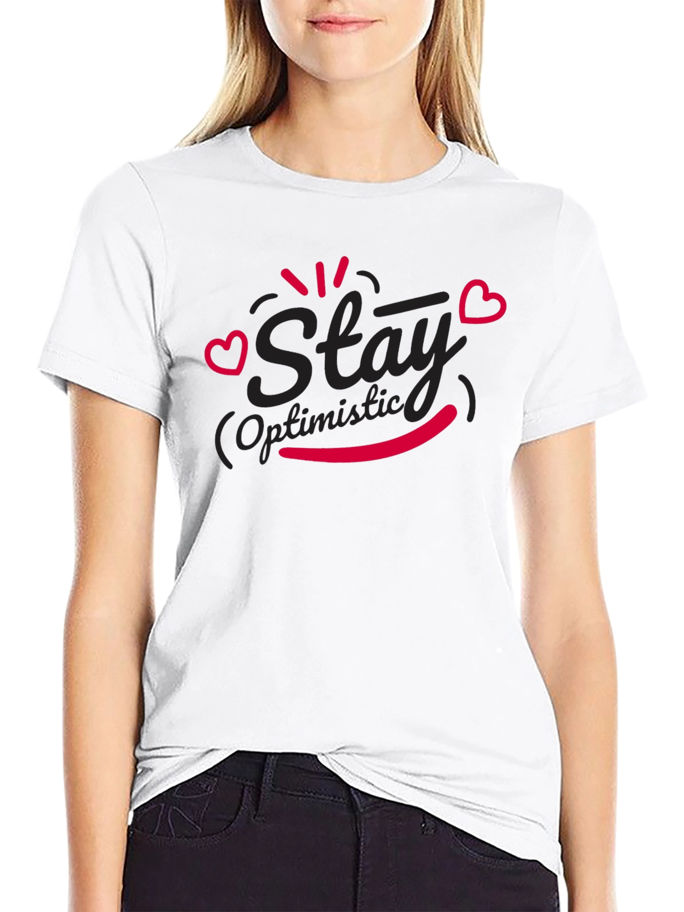 Slay Optimistic Black T-Shirt
