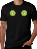 Kiwi Slice Graphic Tee - Novelty Fruit T-Shirt