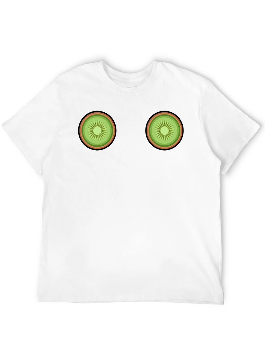Kiwi Slice Graphic Tee - Novelty Fruit T-Shirt