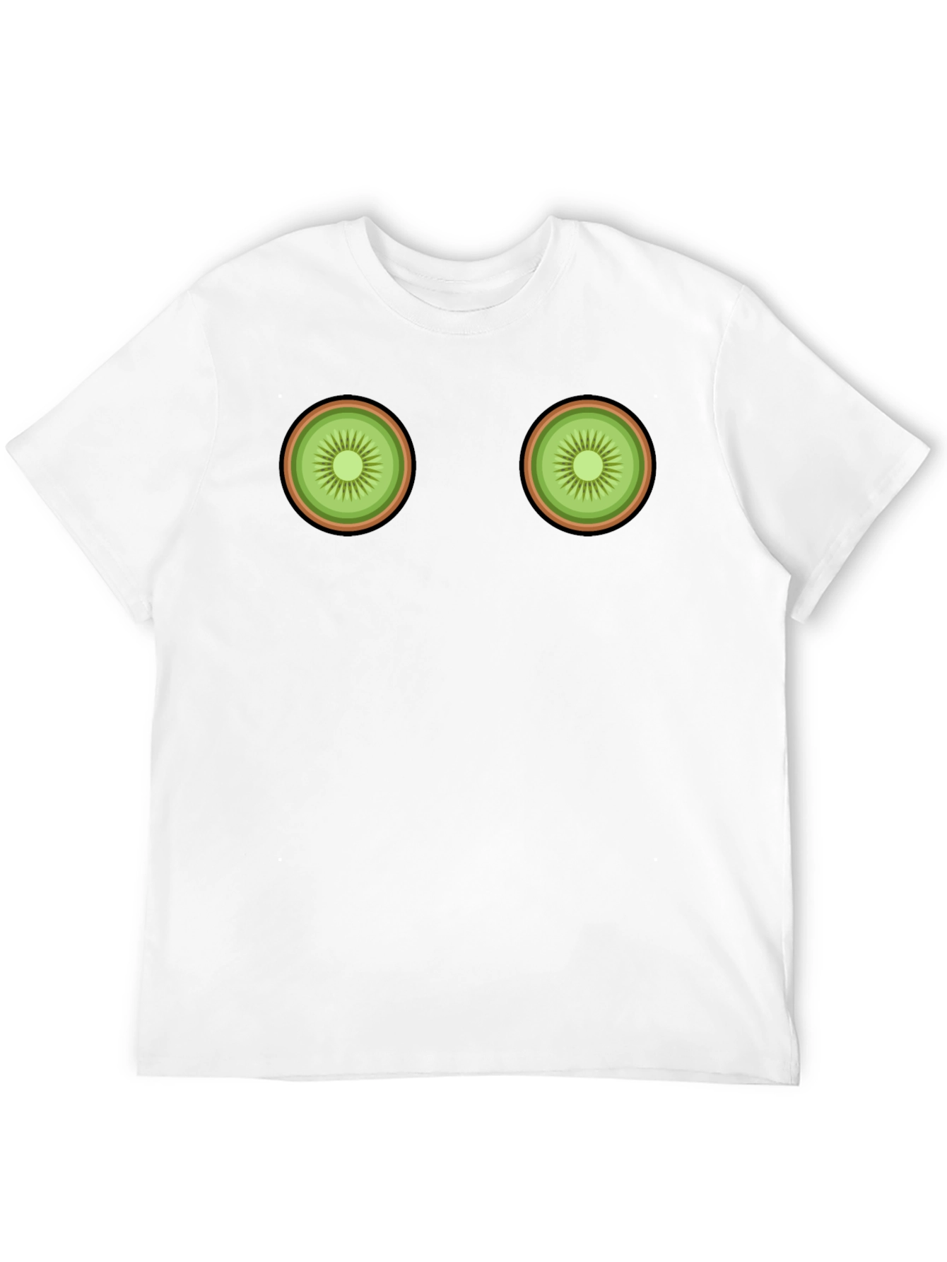 Kiwi Slice Graphic Tee - Novelty Fruit T-Shirt