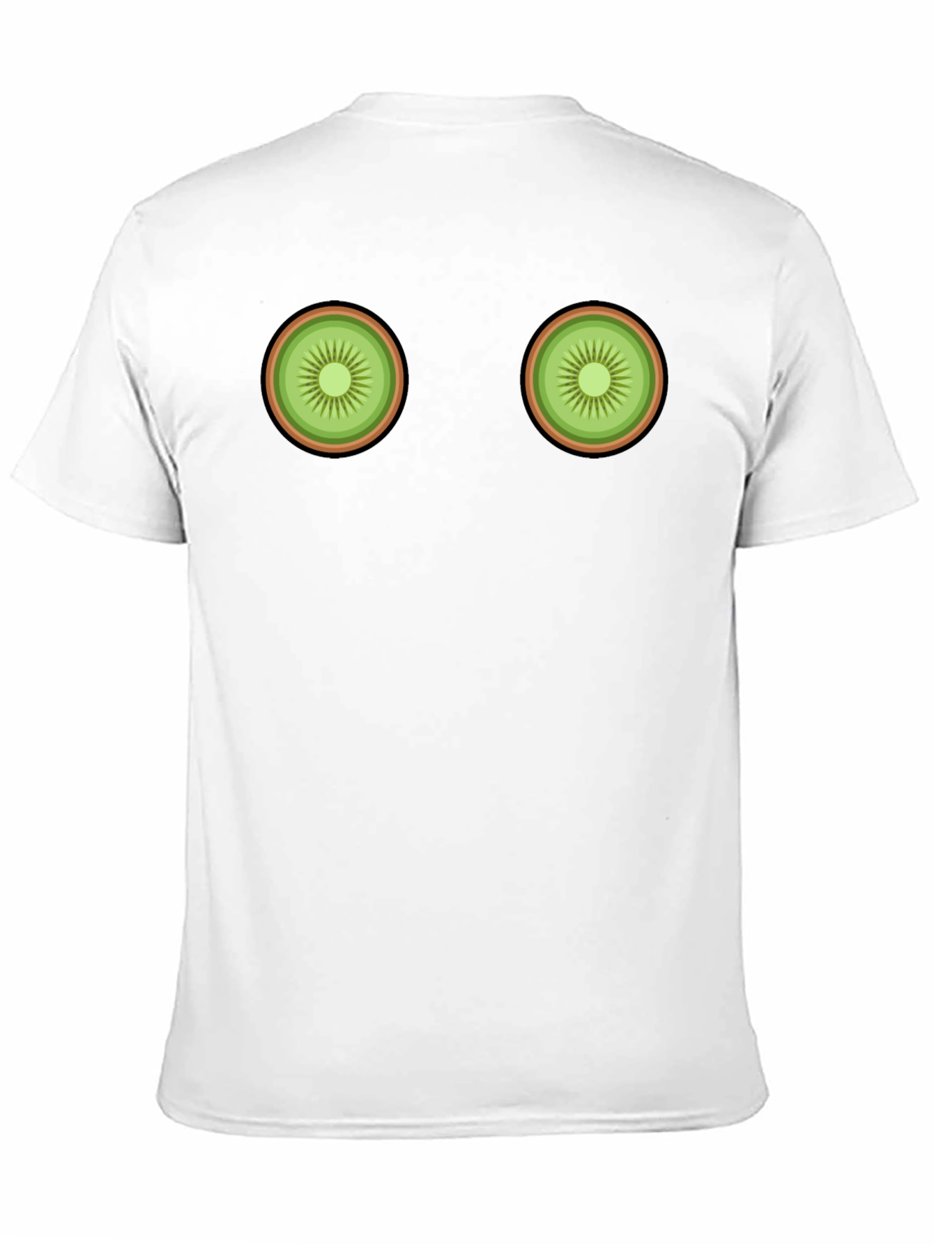 Kiwi Slice Graphic Tee - Novelty Fruit T-Shirt