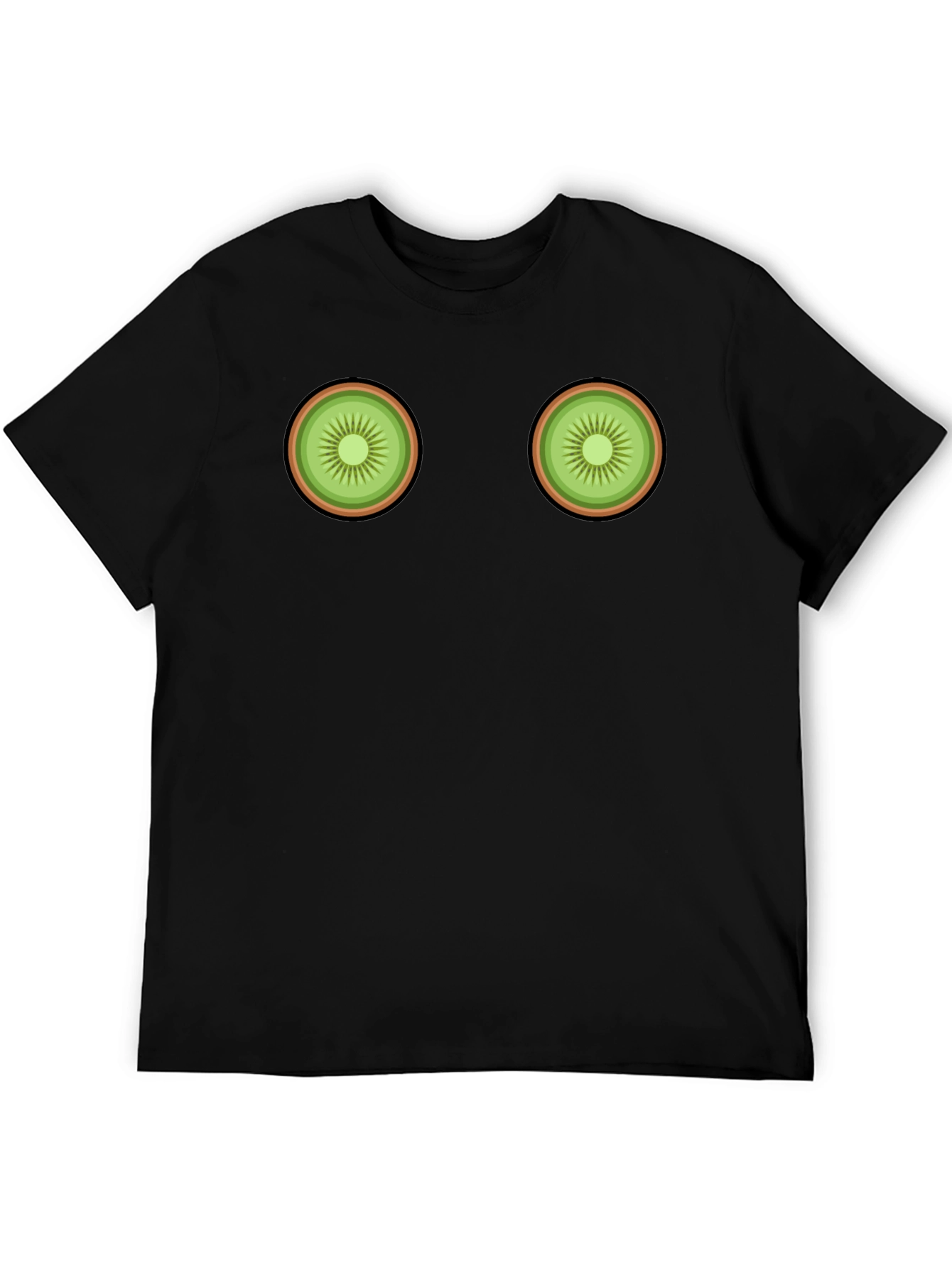 Kiwi Slice Graphic Tee - Novelty Fruit T-Shirt