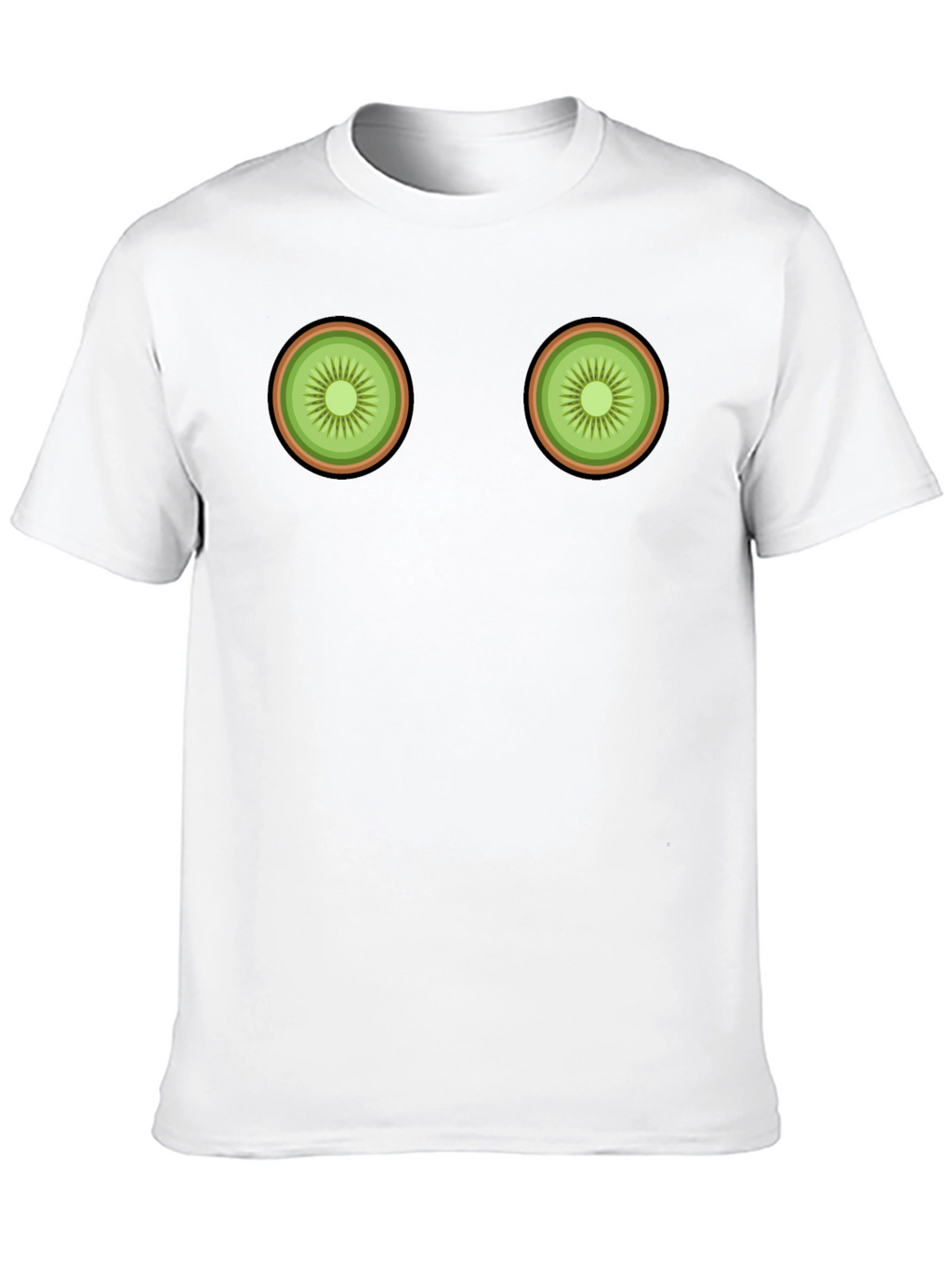 Kiwi Slice Graphic Tee - Novelty Fruit T-Shirt