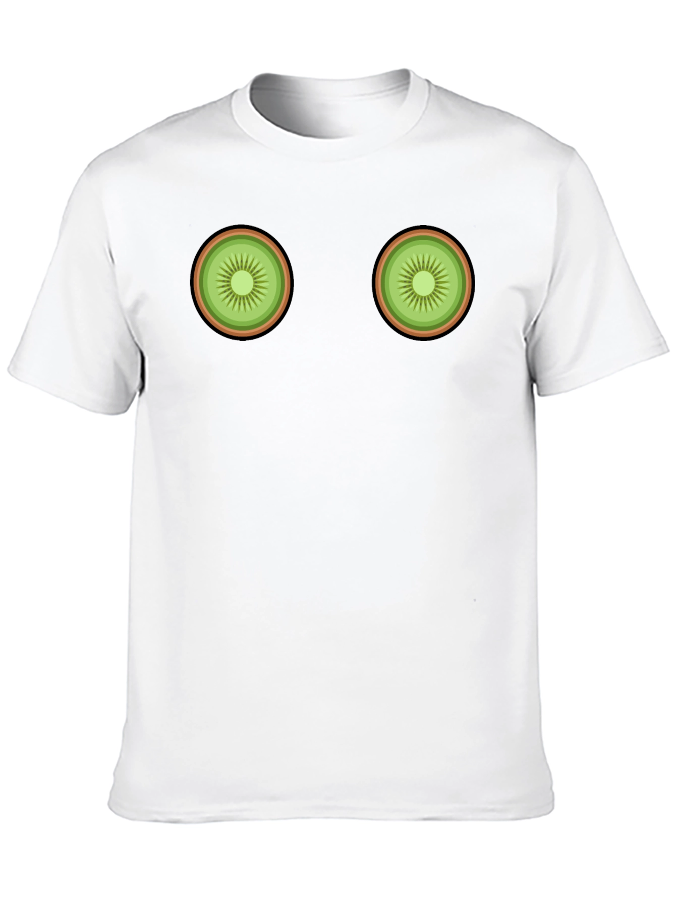 Kiwi Slice Graphic Tee - Novelty Fruit T-Shirt