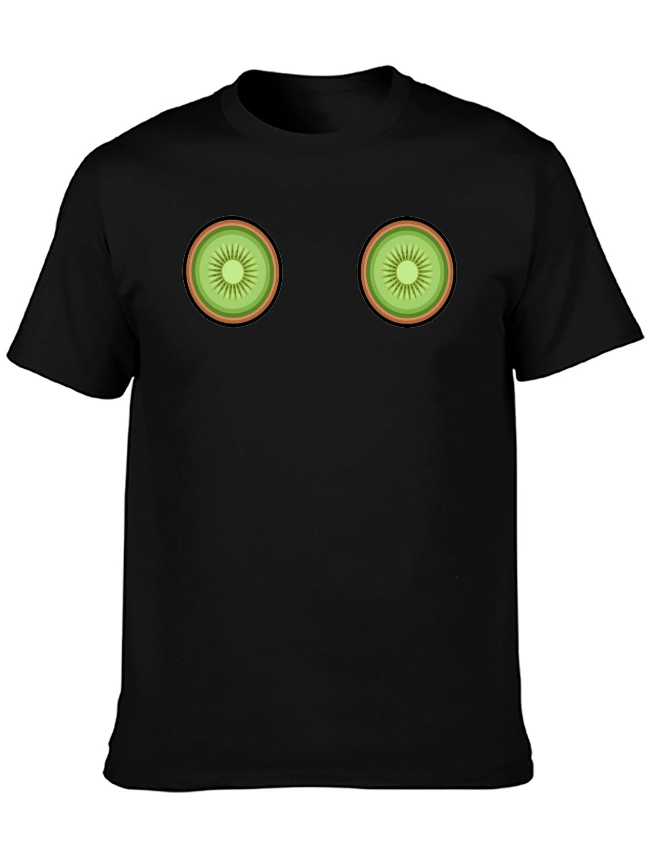 Kiwi Slice Graphic Tee - Novelty Fruit T-Shirt