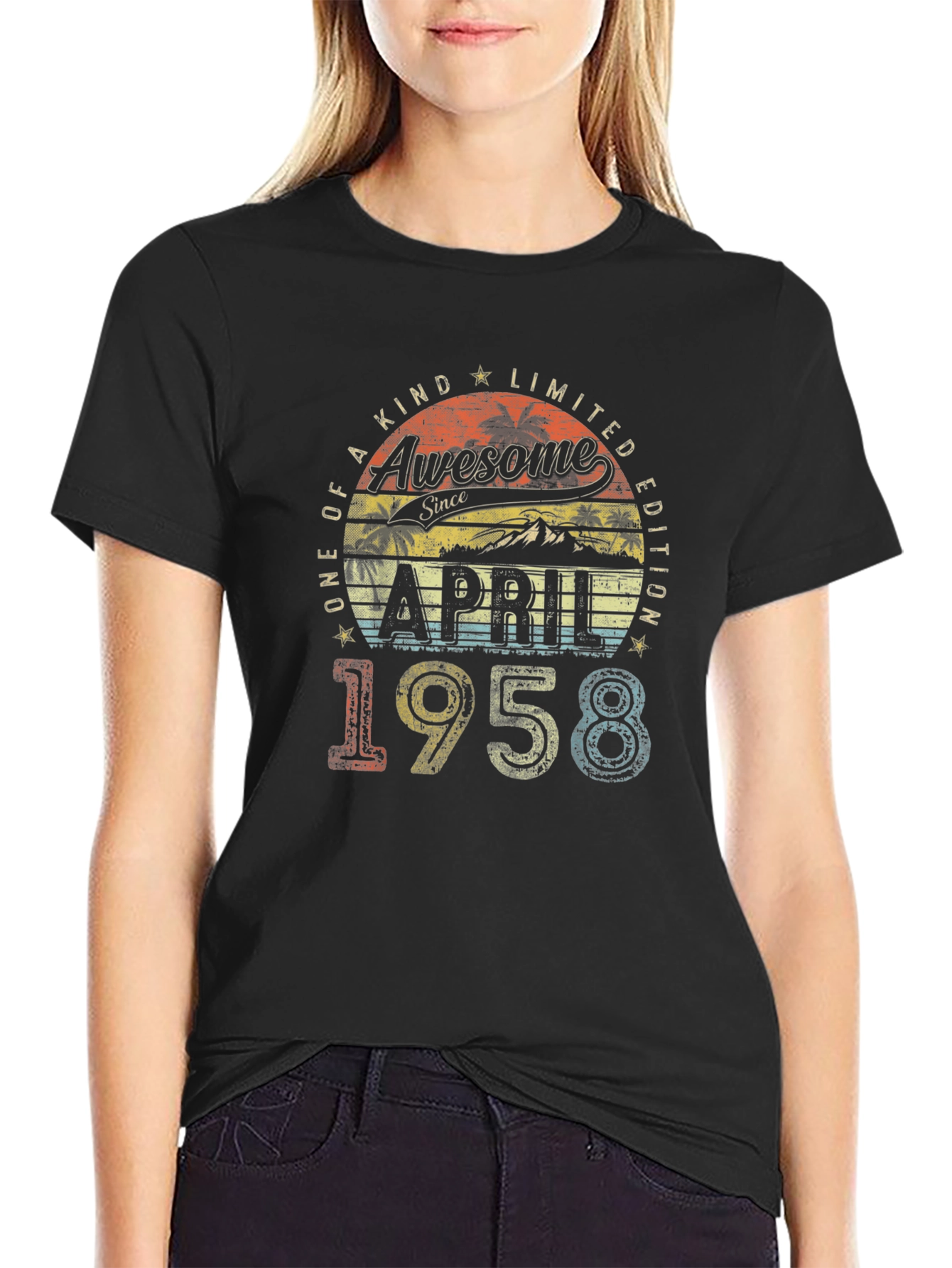 Awesome Since April 1958 Vintage T-Shirt