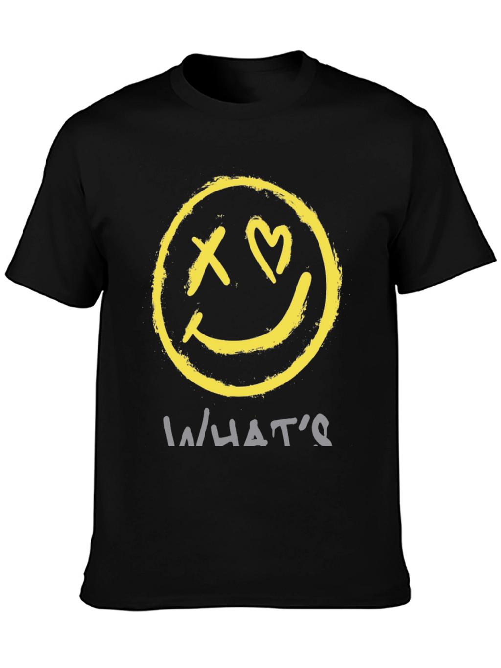 Smiley Face Graphic Tee - Whats Love?