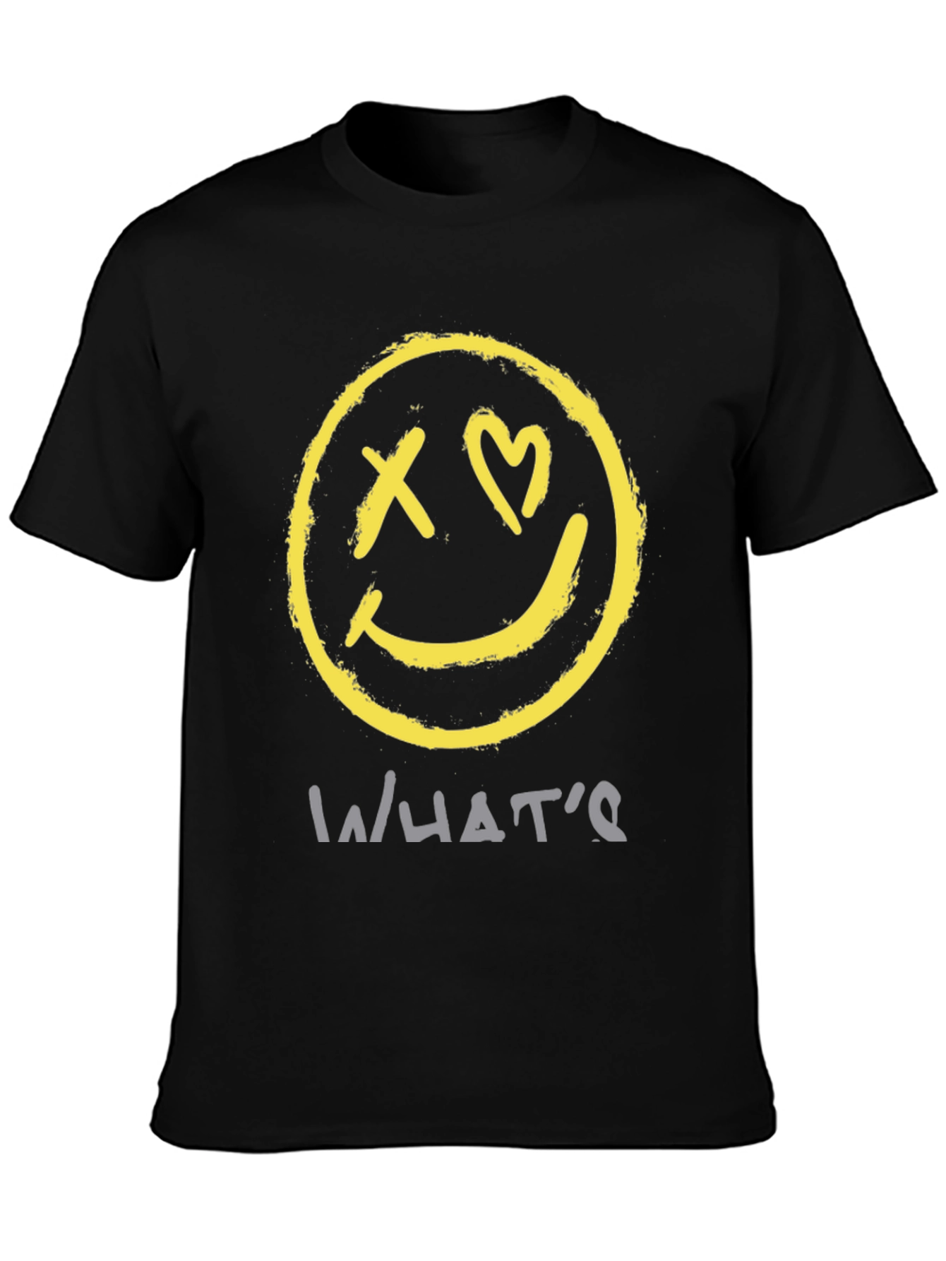 Smiley Face Graphic Tee - Whats Love?