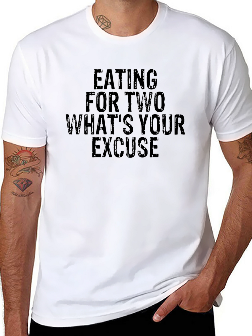 Eating For Two T-Shirt Funny Foodie Tee