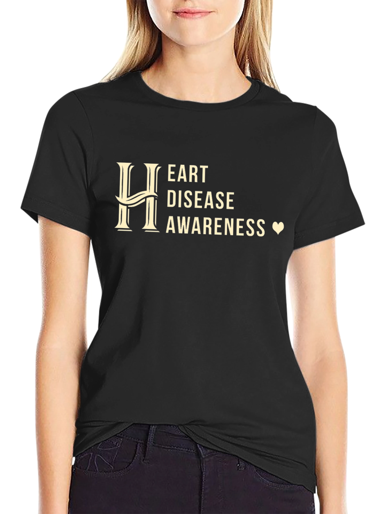 Heart Disease Awareness Graphic Tee