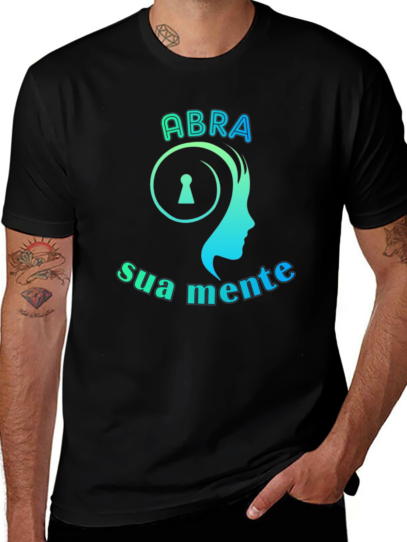 Open Your Mind Graphic Tee - Modern Design