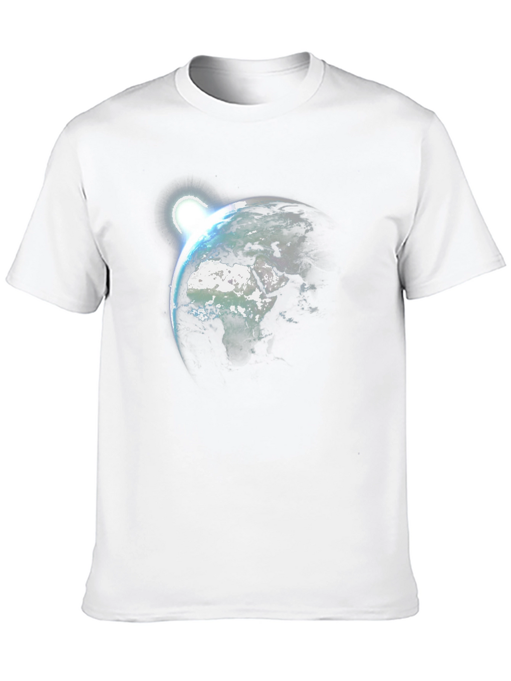 Earth Rise Graphic Tee - Black Cotton T-Shirt