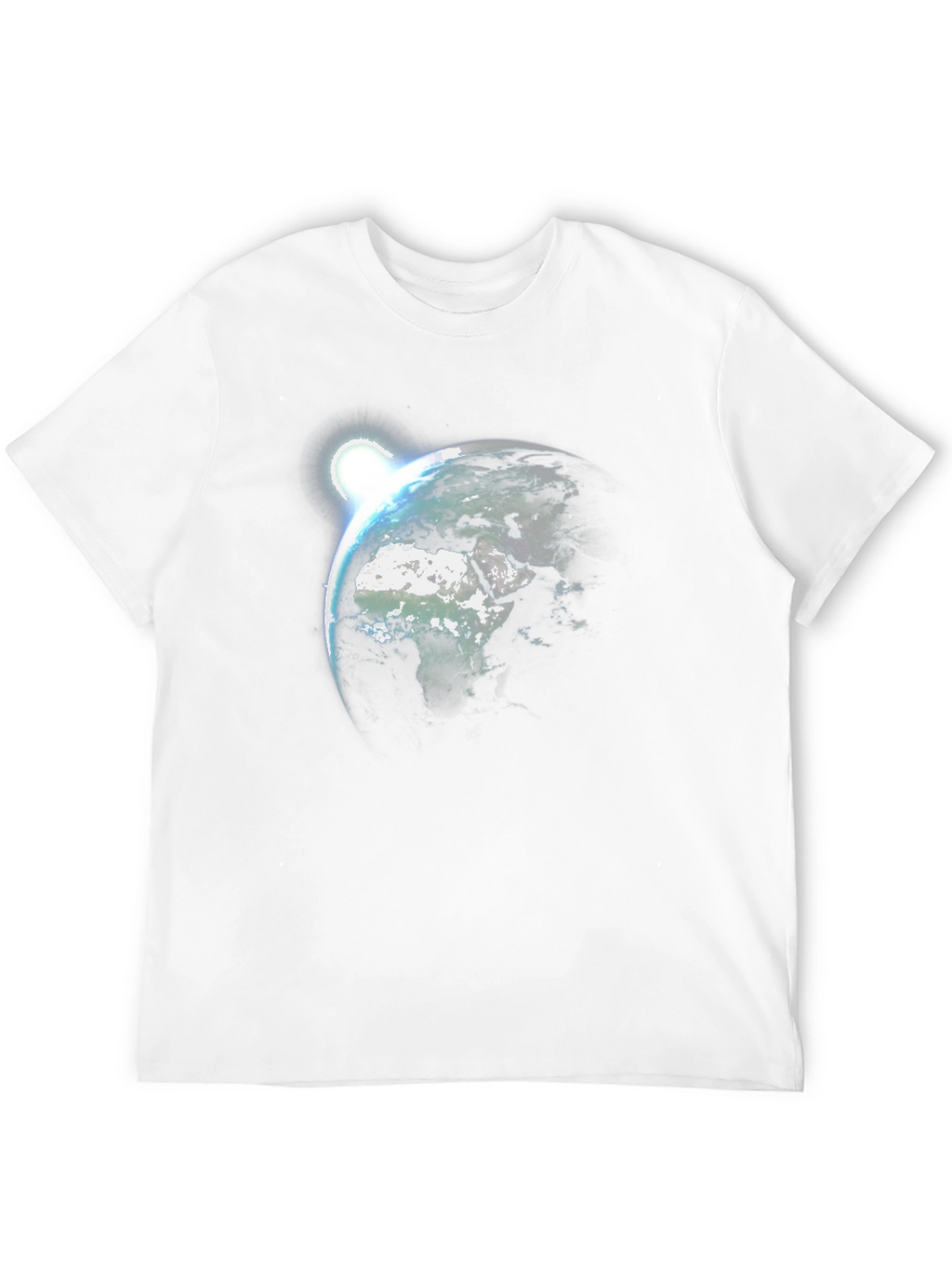 Earth Rise Graphic Tee - Black Cotton T-Shirt