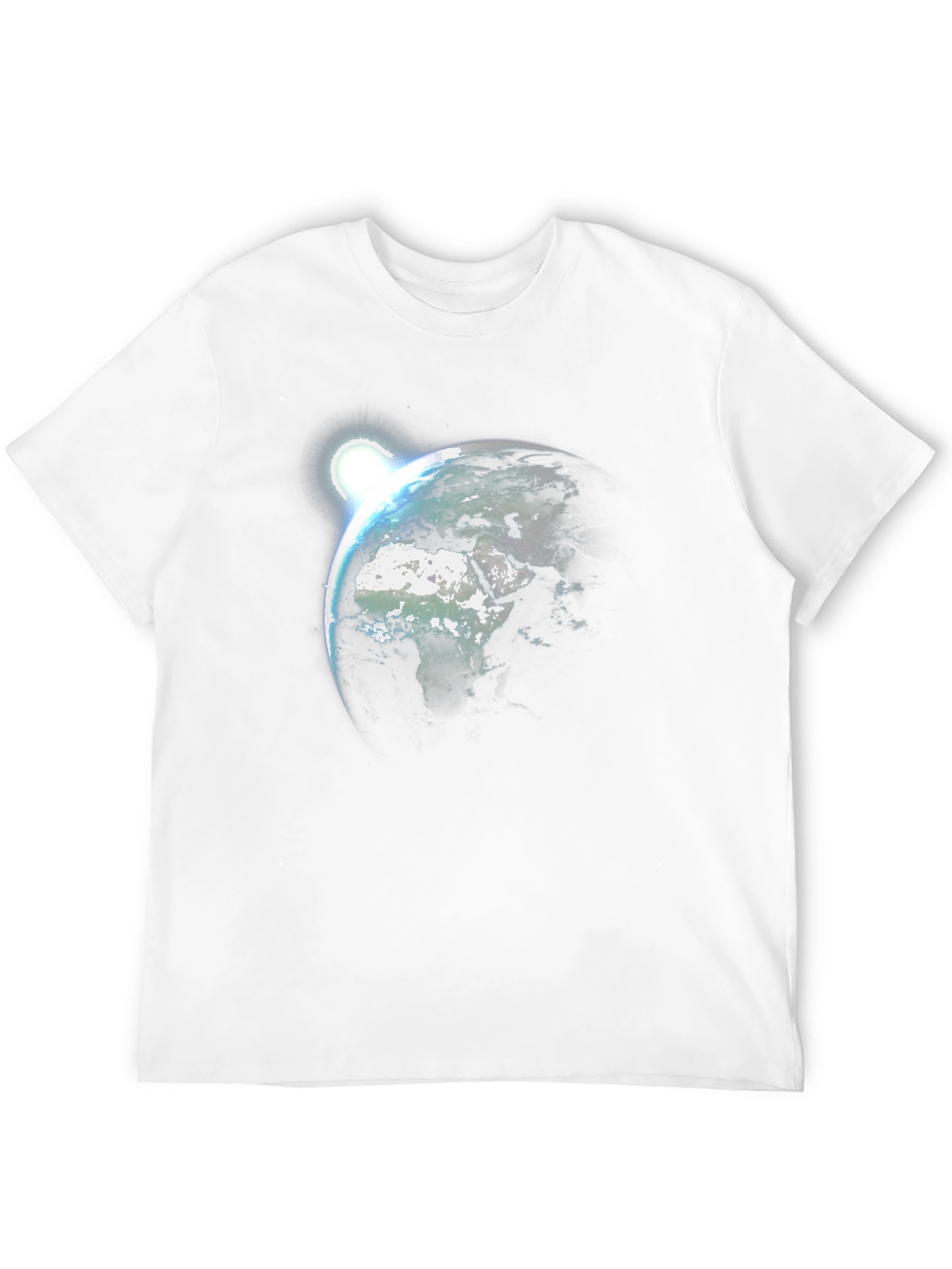 Earth Rise Graphic Tee - Black Cotton T-Shirt