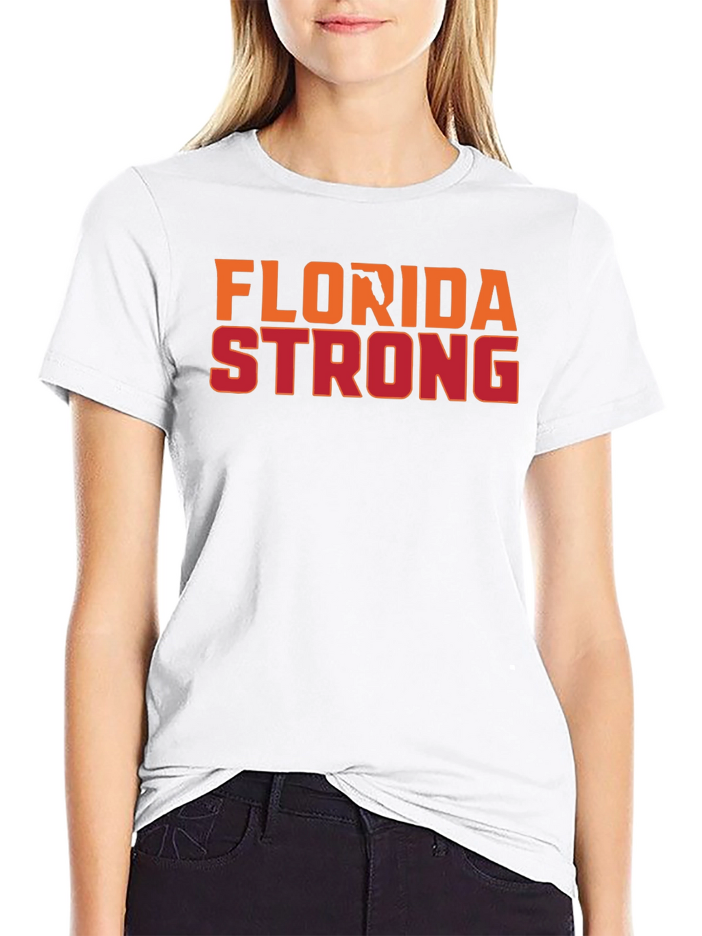 Florida Strong Graphic Tee - Black Cotton