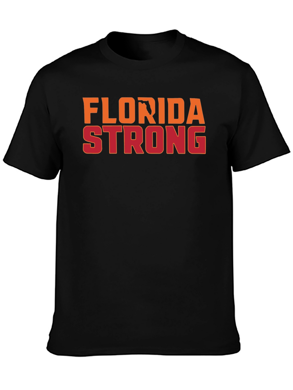 Florida Strong Graphic Tee - Black Cotton