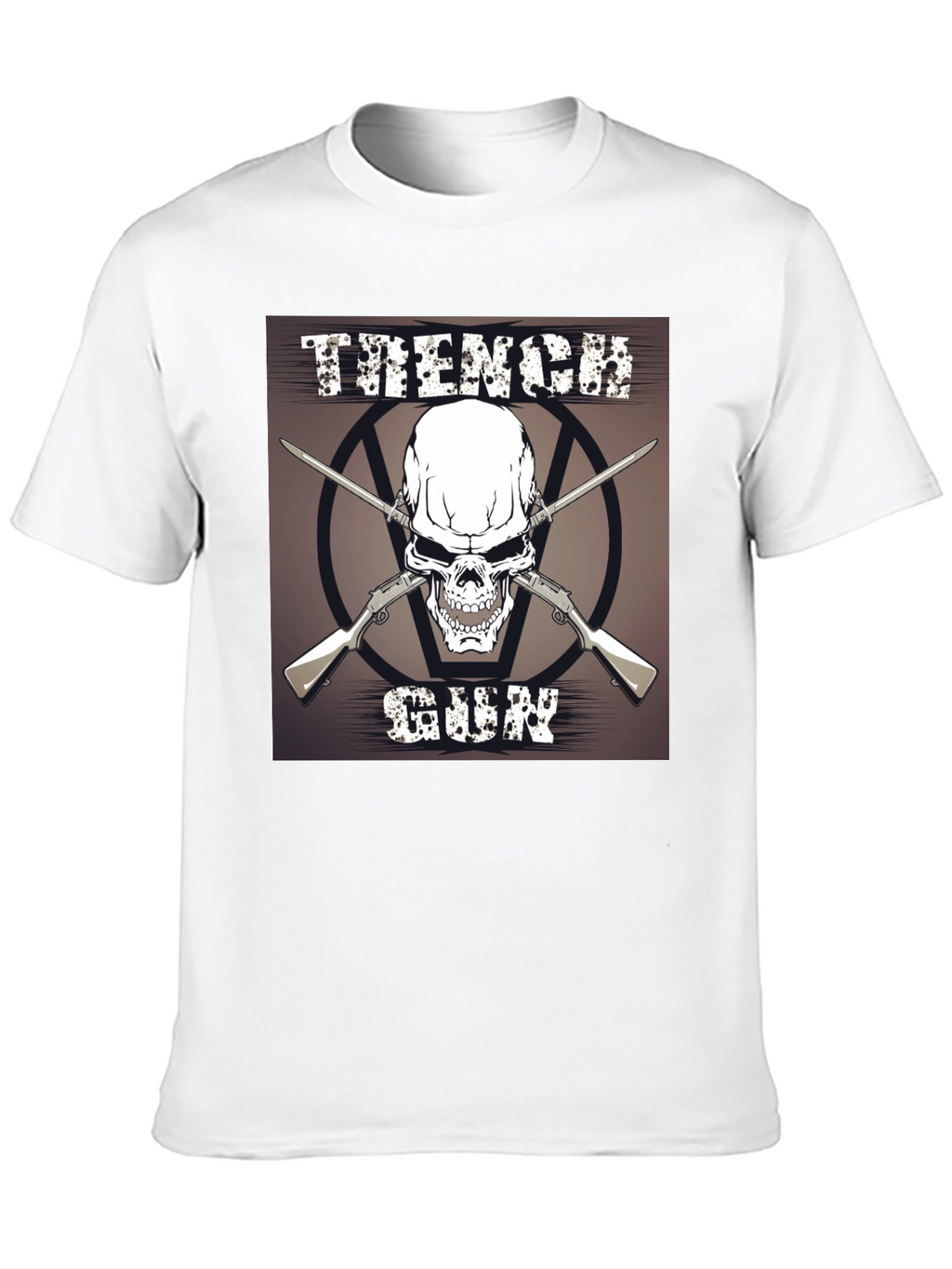 Skull & Guns Graphic T-Shirt - Black