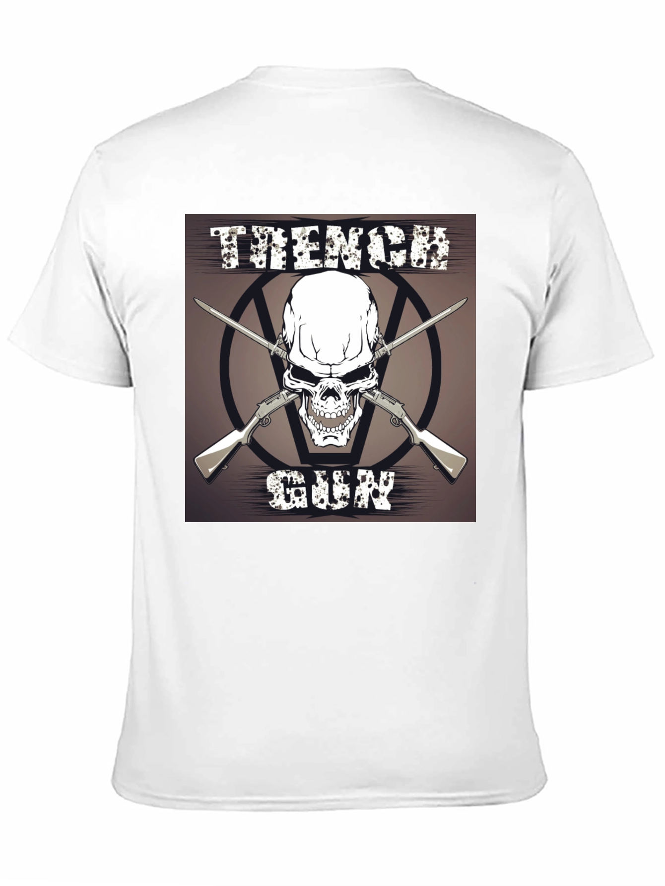 Skull & Guns Graphic T-Shirt - Black