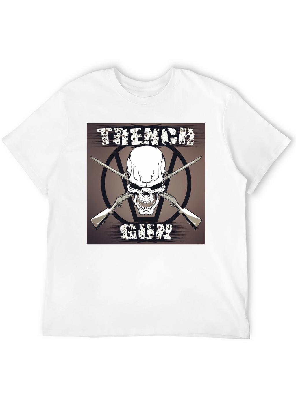 Skull & Guns Graphic T-Shirt - Black