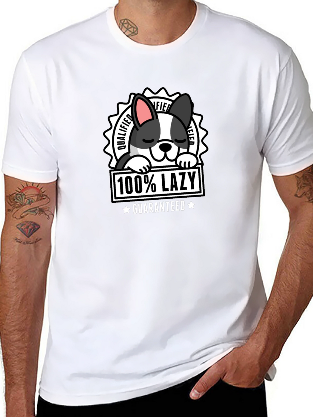 100% Lazy Dog Graphic T-Shirt