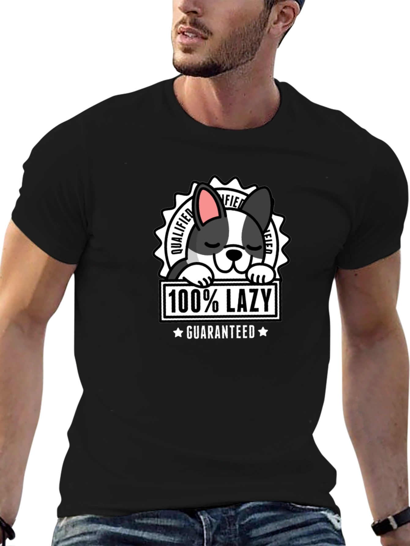 100% Lazy Dog Graphic T-Shirt