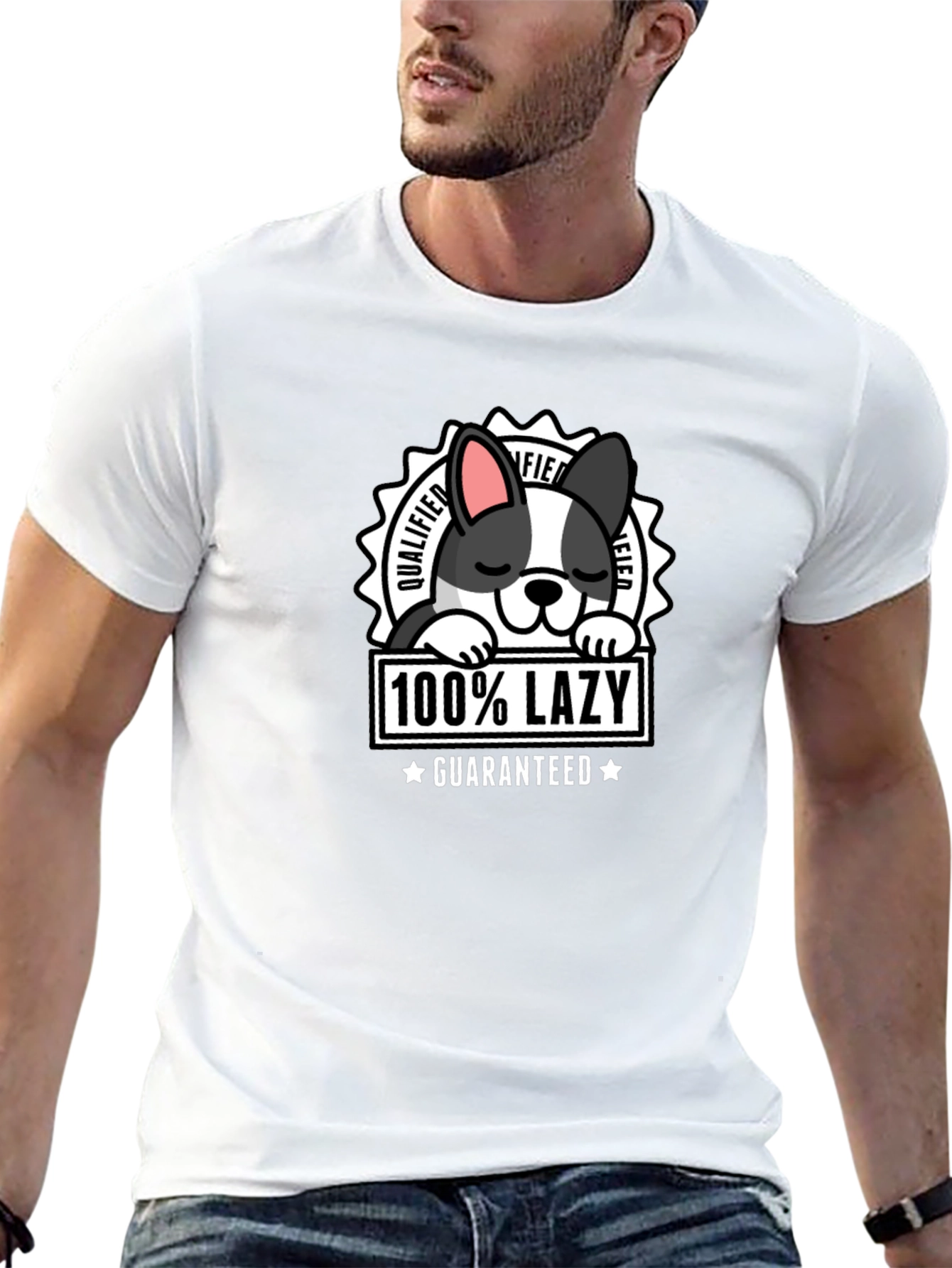 100% Lazy Dog Graphic T-Shirt